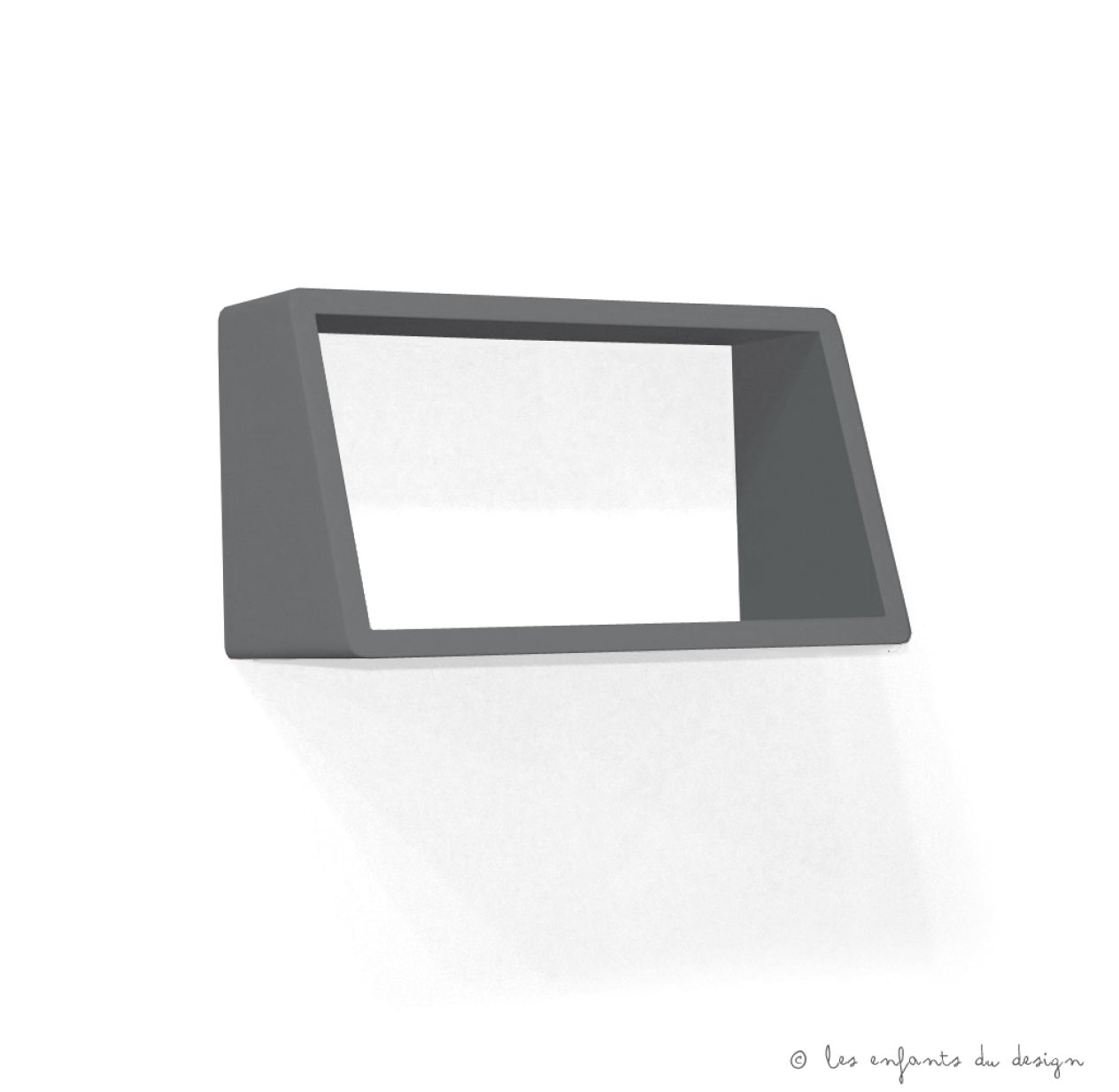 Etagère engagée 45 cm - Gris souris