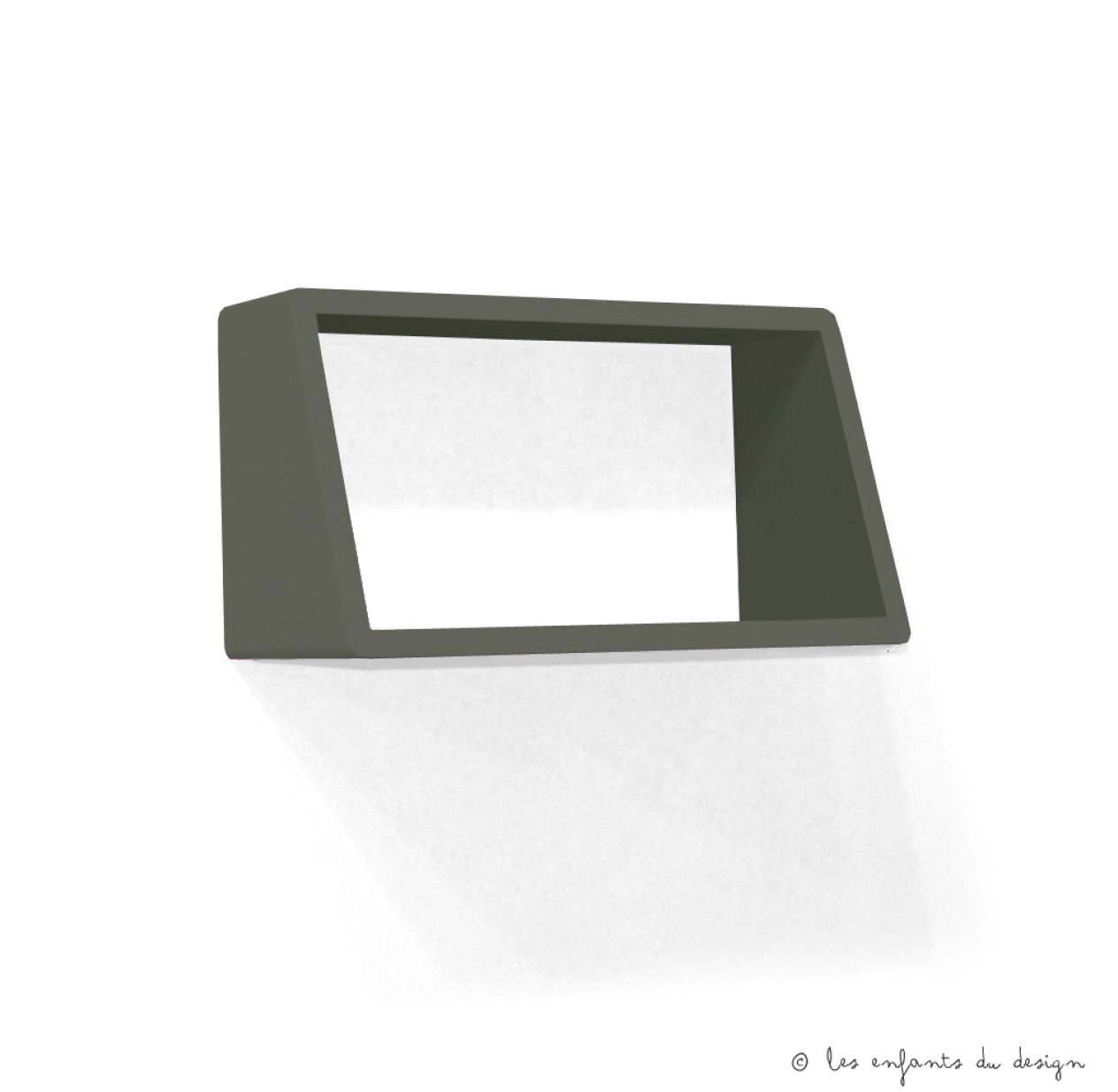 Etagère engagée 45 Vert de Gris