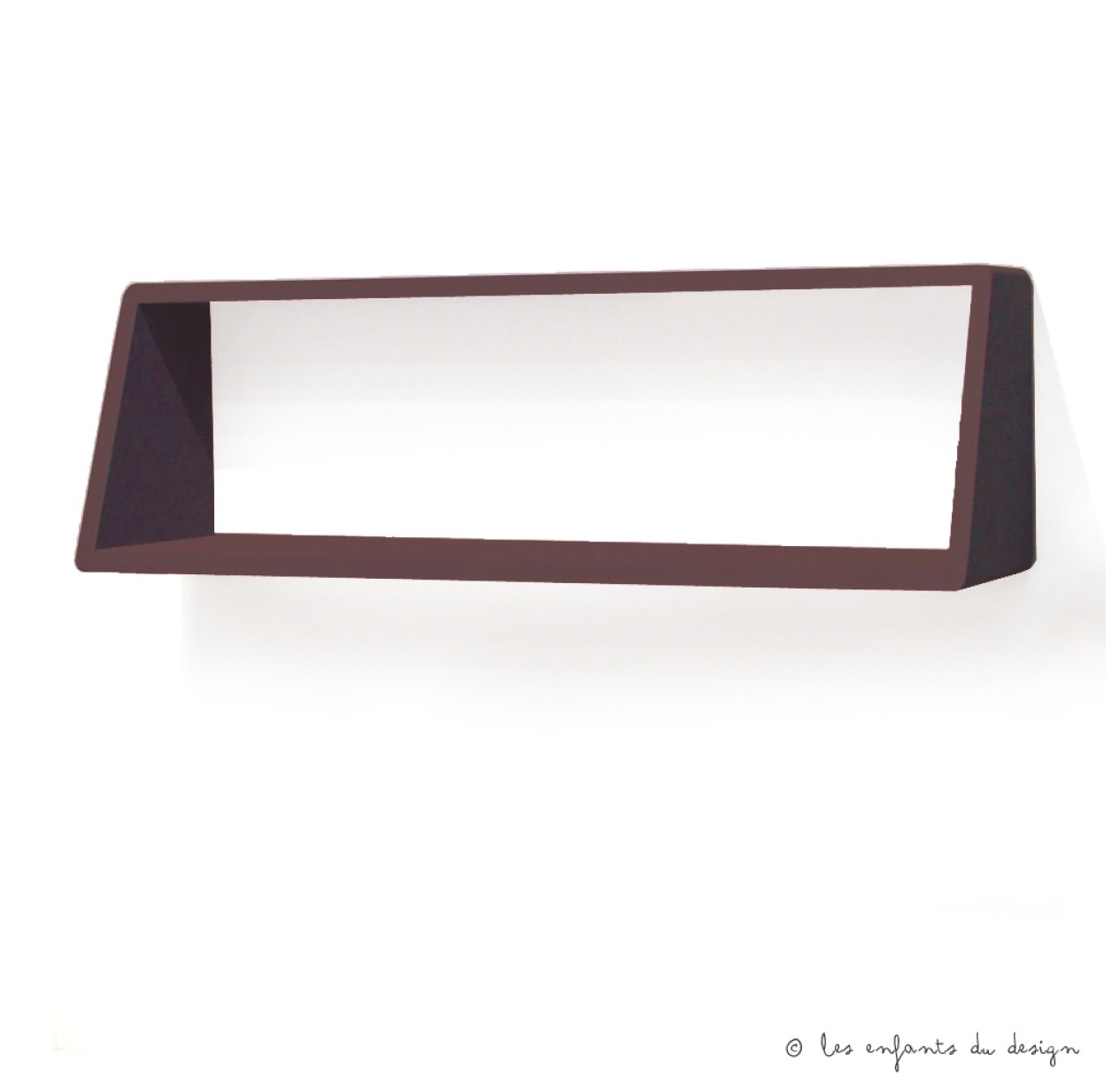 Etagère engagée 80 Chocolat
