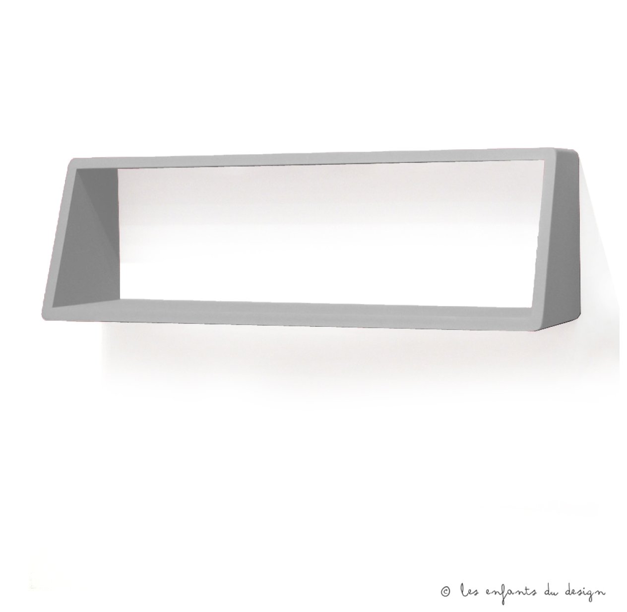 Etagère engagée 80 cm - Gris clair
