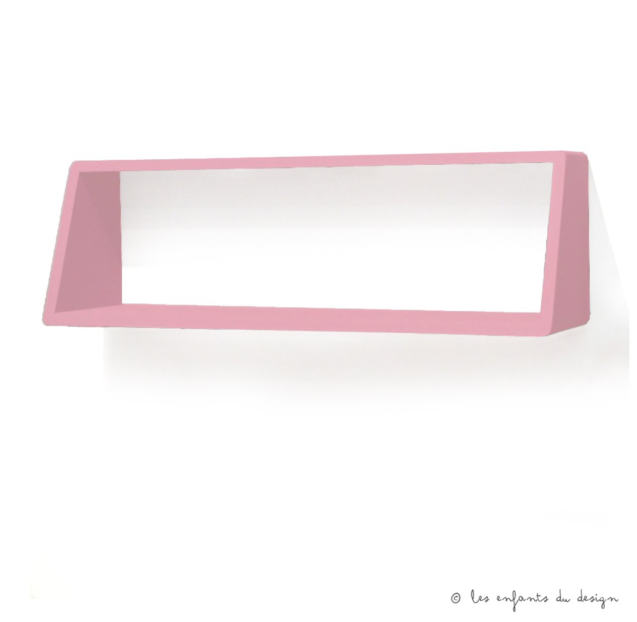 Etagère engagée 80 cm - Vieux rose