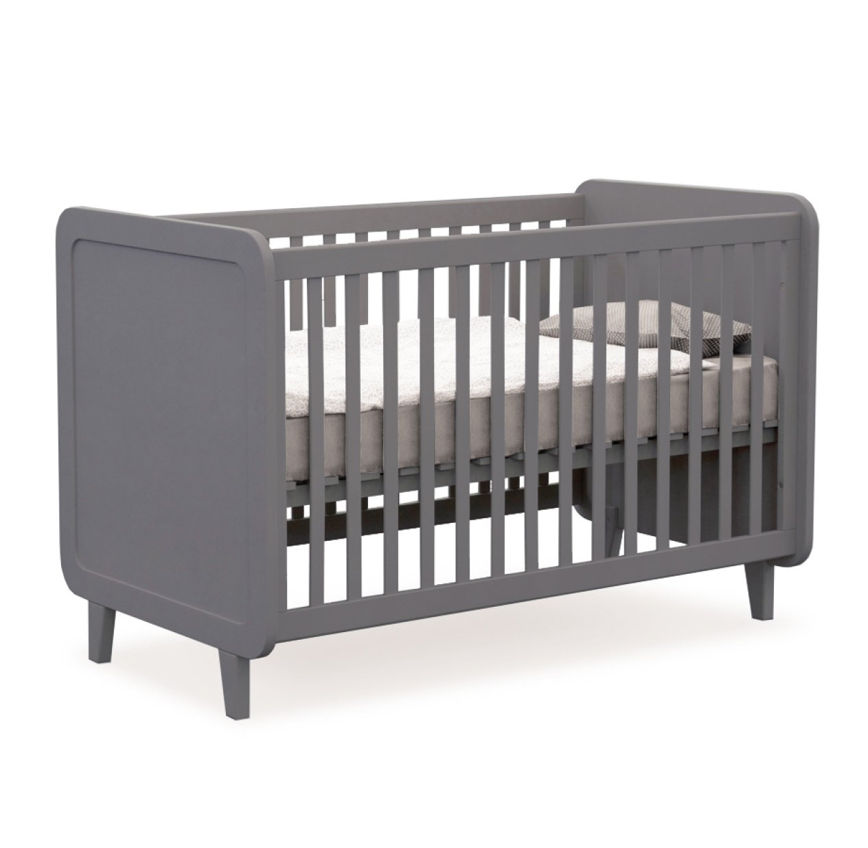 Lit évolutif l'Accroche-coeur - Gris souris