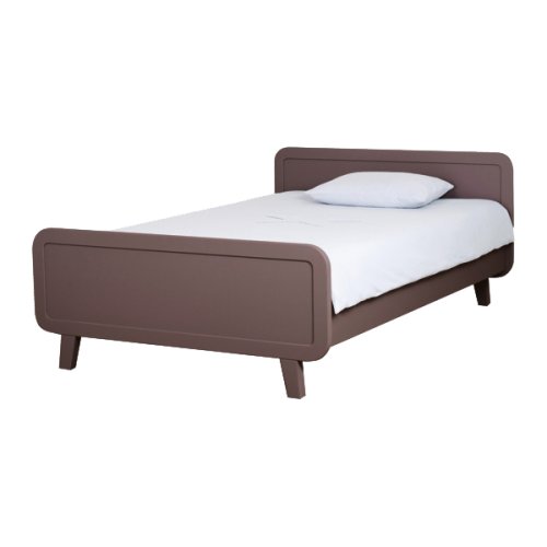 Lit enfant rond Chocolat - 120 x 200 cm