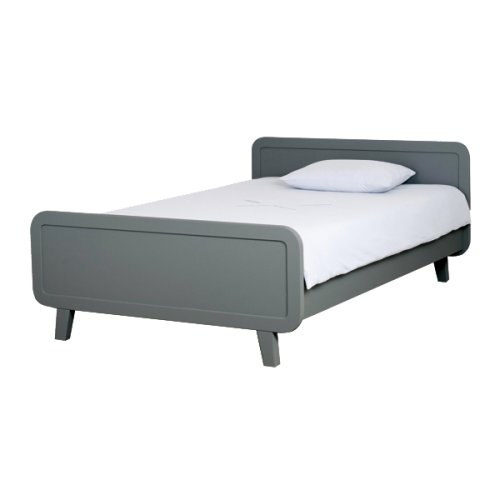 Lit enfant rond 120 x 200 cm - Gris souris