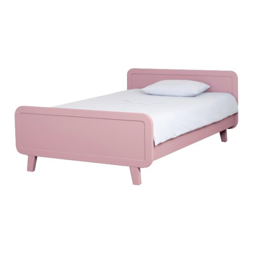 Lit enfant rond 120 x 200 cm - Vieux rose