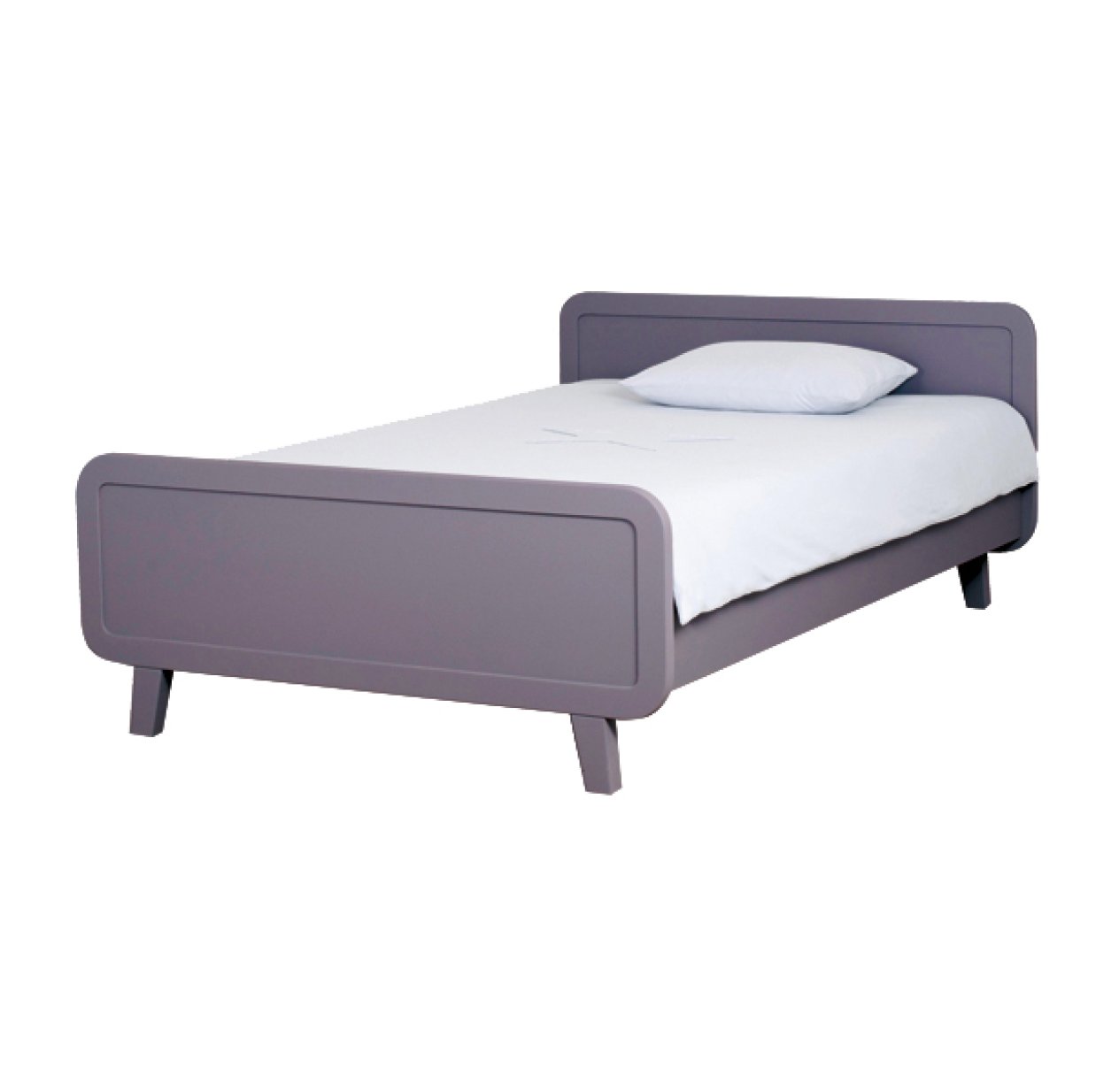 Lit enfant rond Violet - 120 x 200 cm