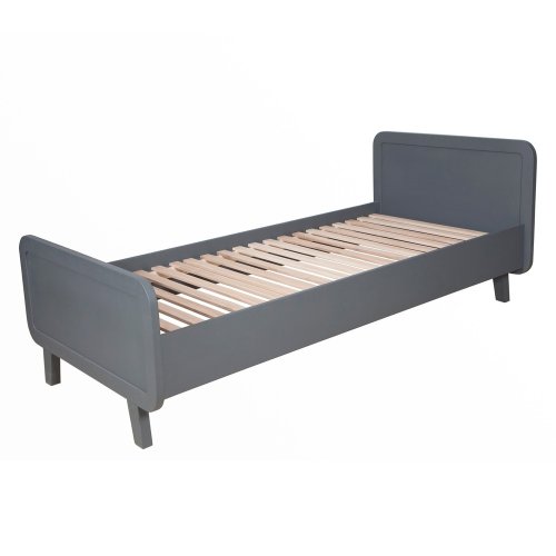 Lit enfant rond 90 x 200 cm - Gris souris