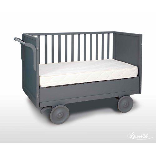 Lit roulotte évolutif - chocolat