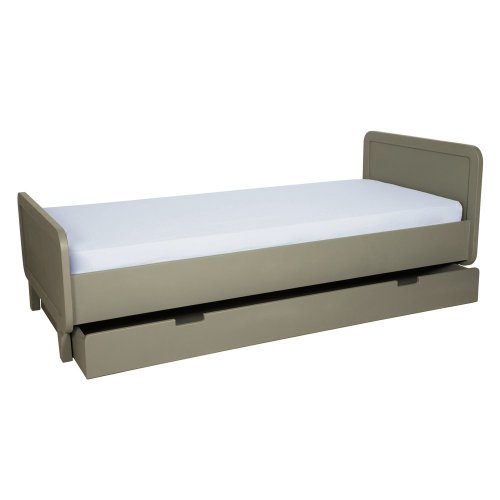 Lit enfant rond Vert de Gris - 90 x 200 cm