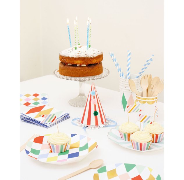 Décor de gâteau : happy birthday pailleté - Meri Meri