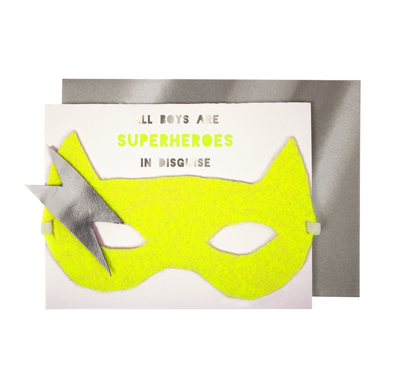  Carte  d anniversaire  Masque  de Super H ros Meri Meri 