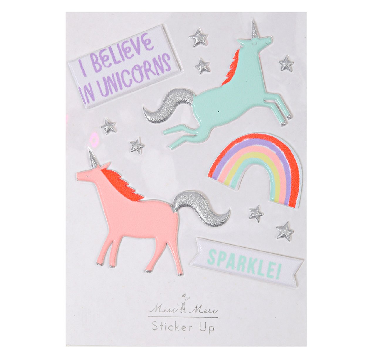 Stickers Licorne - Arc-en-ciel 3D