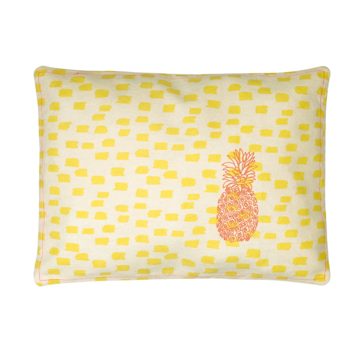 Coussin brodé Ananas