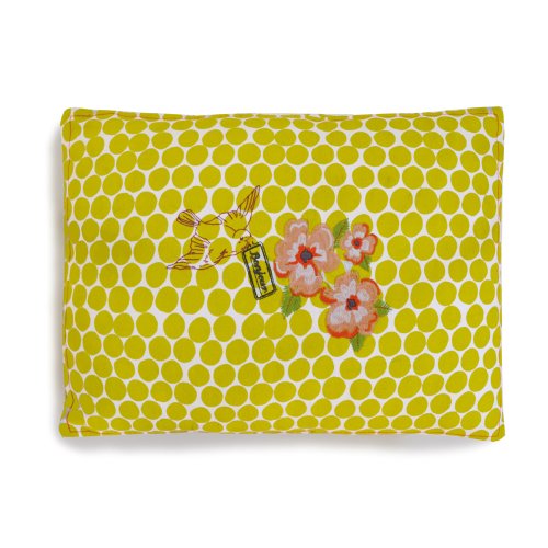 Coussin brodé Bonjour