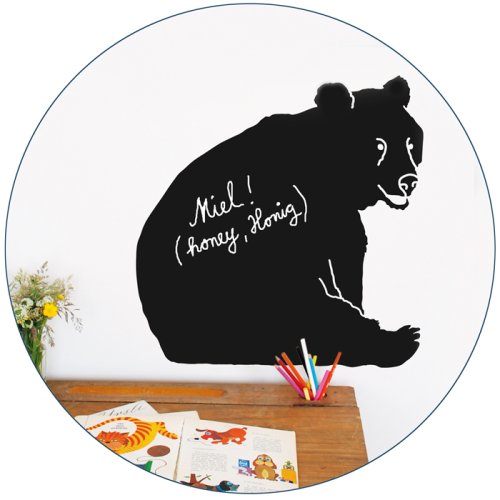 Sticker ardoise Ours