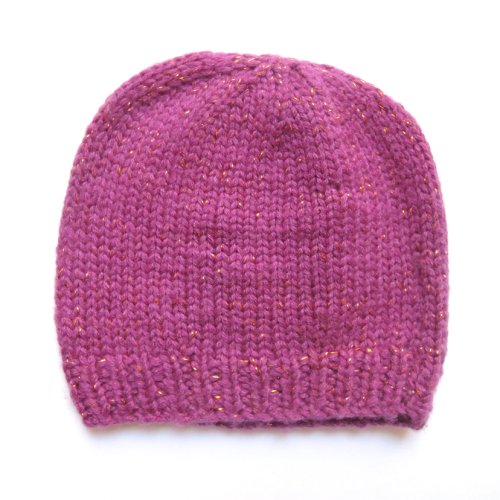 Kit de naissance tricoté irisé - Fuchsia