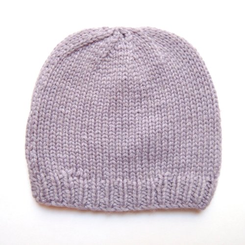 Kit de naissance tricoté - Mauve