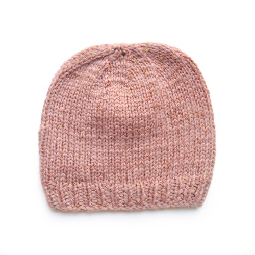 Kit de naissance tricoté irisé - Rose poudré