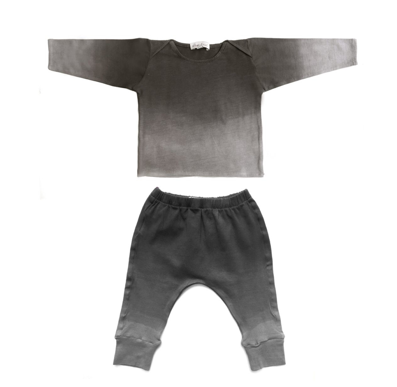 T-shirt et sarouel tie and dye - Gris