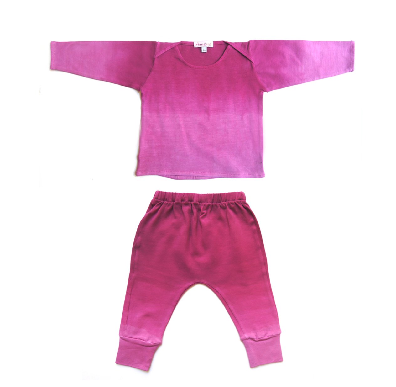 T-shirt et sarouel tie and dye - Fuchsia