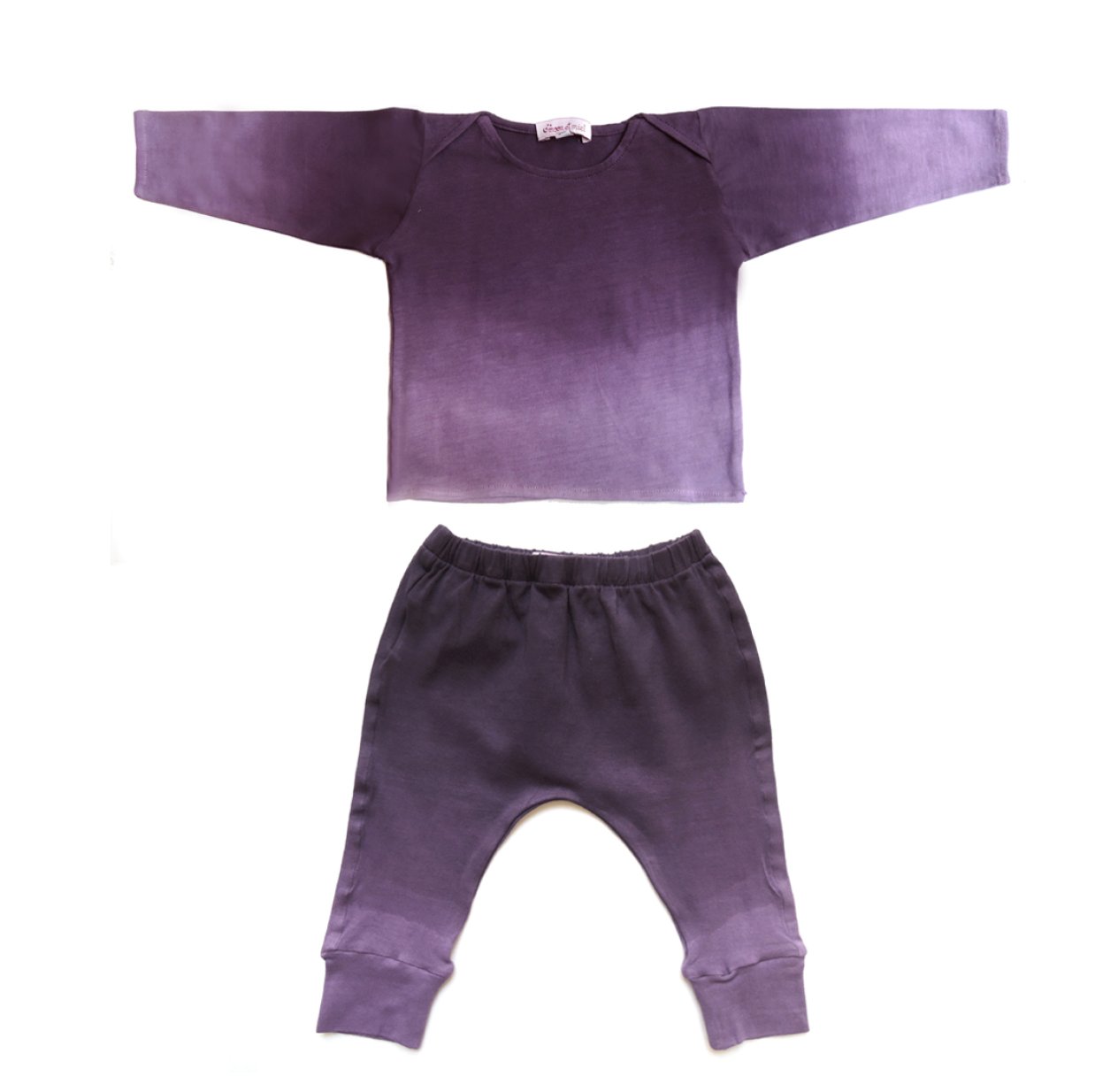 T-shirt et sarouel tie and dye - Mauve