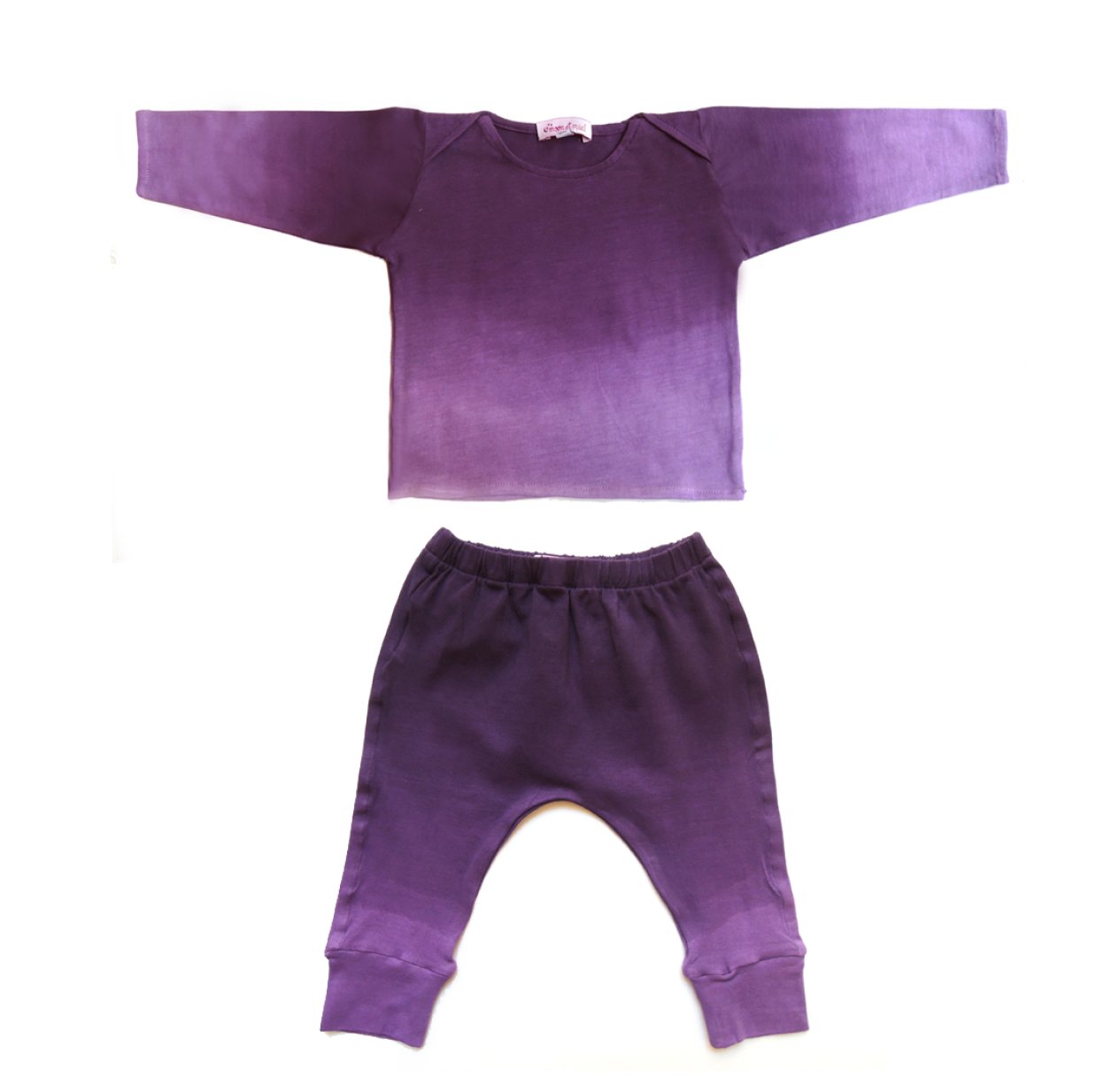 T-shirt et sarouel tie and dye - Violet