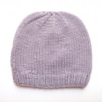 Kit de naissance tricoté - Mauve