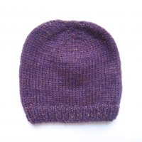 Kit de naissance tricoté irisé - Violet