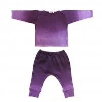 T-shirt et sarouel tie and dye - Violet
