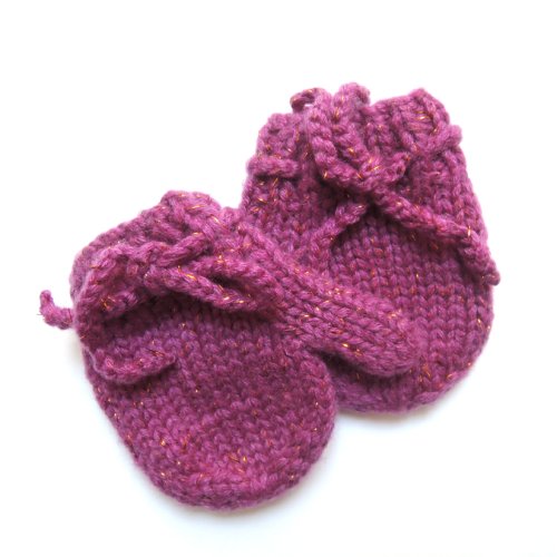Kit de naissance tricoté irisé - Fuchsia