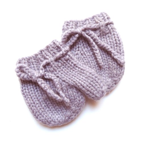 Kit de naissance tricoté - Mauve