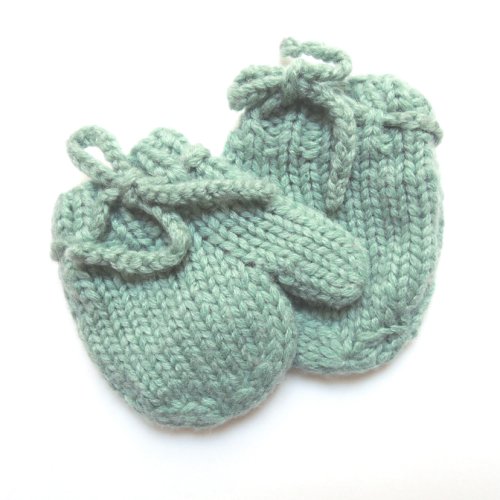 Kit de naissance tricoté - Vert d'eau