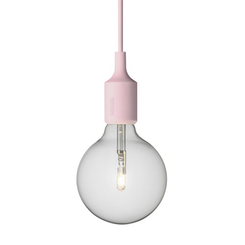 Suspension E27 - Rose poudré