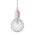 Suspension E27 - Rose poudré