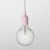 Suspension E27 - Rose poudré