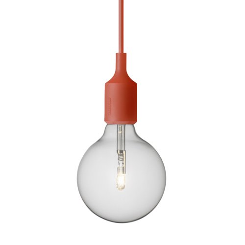Suspension E27 LED - Rouge