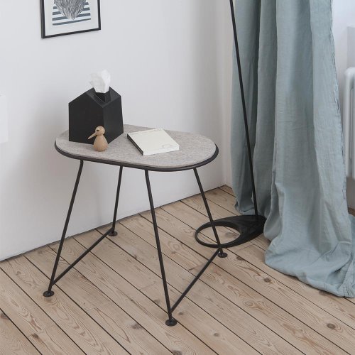 Table Capsule en feutre - Bordeaux