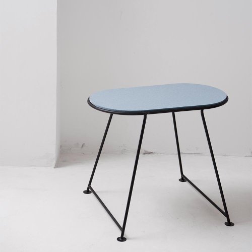 Table Capsule en feutre - Bleu Hiver