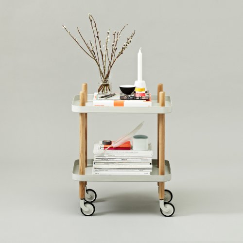 Block table d'appoint - Gris clair