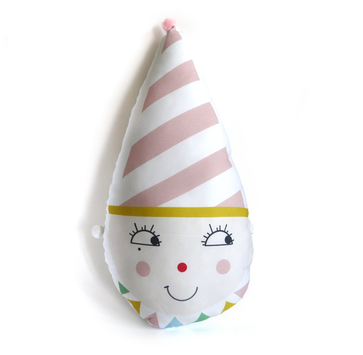 Boîte à musique Clown rayé - Rose