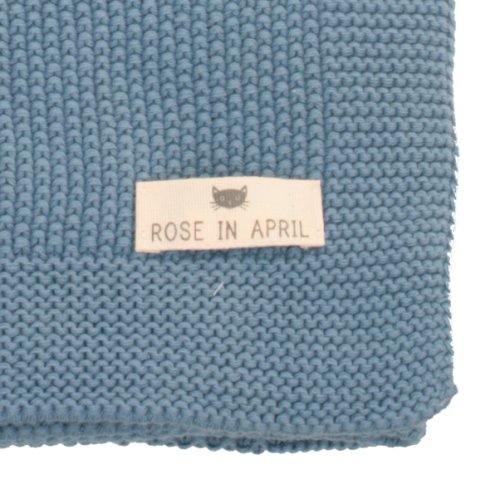 Couverture Bou en tricot - Bleu paradis