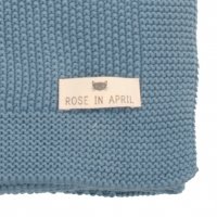 Couverture Bou en tricot - Bleu paradis