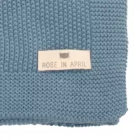 Couverture Bou en tricot - Bleu paradis
