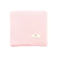 Couverture Bou en tricot - Rose clair