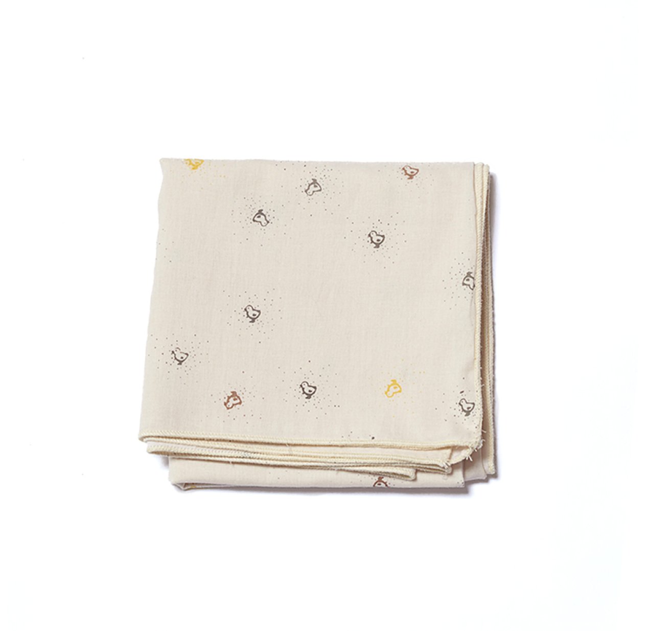 Doudou old style et gaze Birds - Ecru