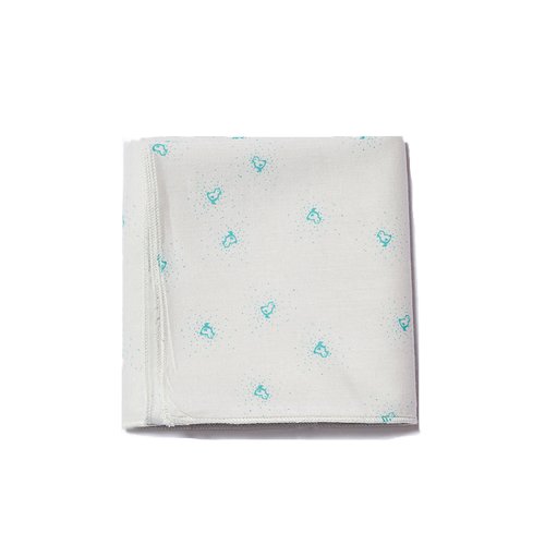 Doudou old style et gaze birds - Turquoise