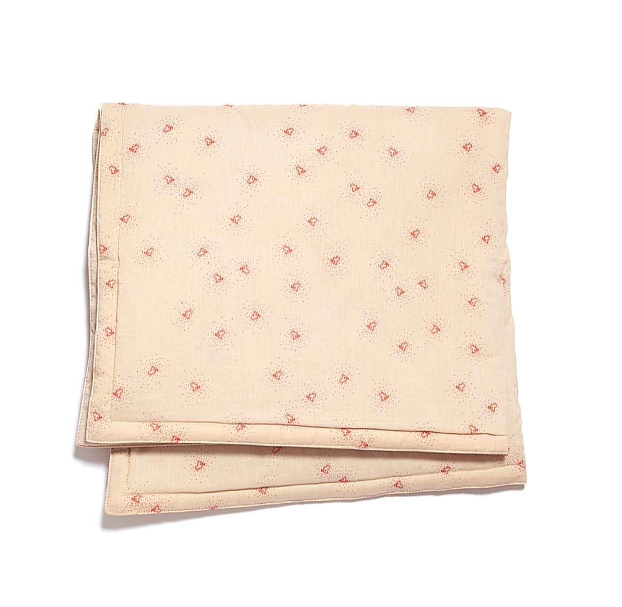 Mini plaid de naissance Bird - Rose pâle