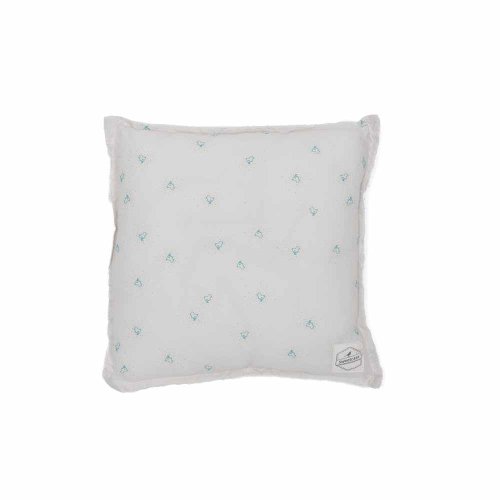 Petit coussin carré bébé Bird - Turquoise