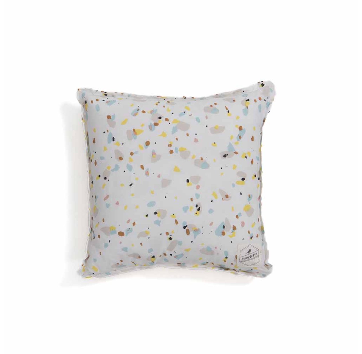Petit coussin carré bébé Nougatine - Jaune