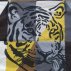 Tapis Circus Tigre Arlequin - Brun